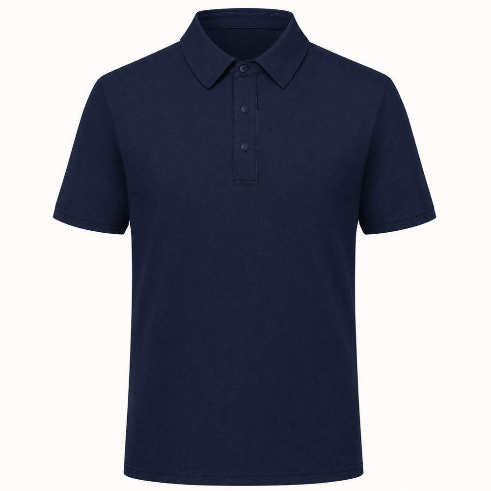 SD-MD1 Seamless Cool-Touch Polo, Navy front view SD-MD1 Seamless Cool-Touch Polo, Navy front view
