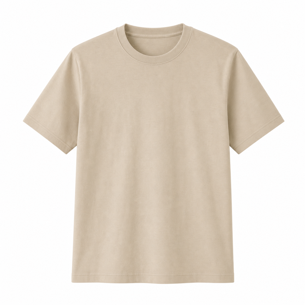 200g コーマ綿クルーネックTシャツ カーキ 200g コーマ綿クルーネックTシャツ カーキ