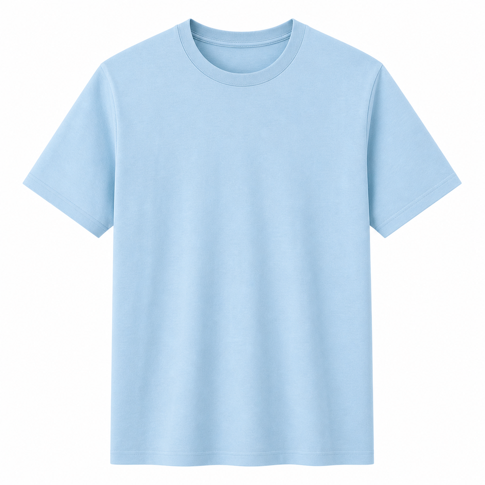 200g コーマ綿クルーネックTシャツ スカイブルー 200g コーマ綿クルーネックTシャツ スカイブルー