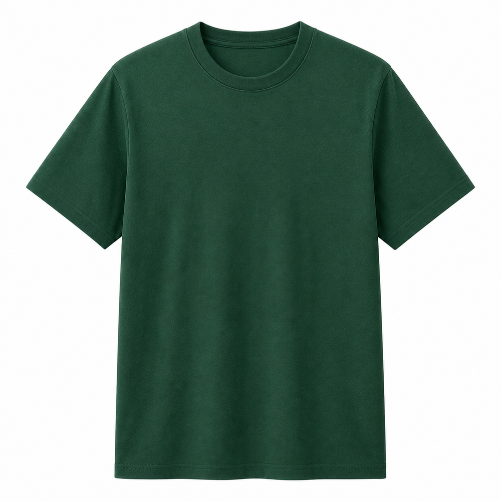 200g コーマ綿クルーネックTシャツ グリーン 200g コーマ綿クルーネックTシャツ グリーン