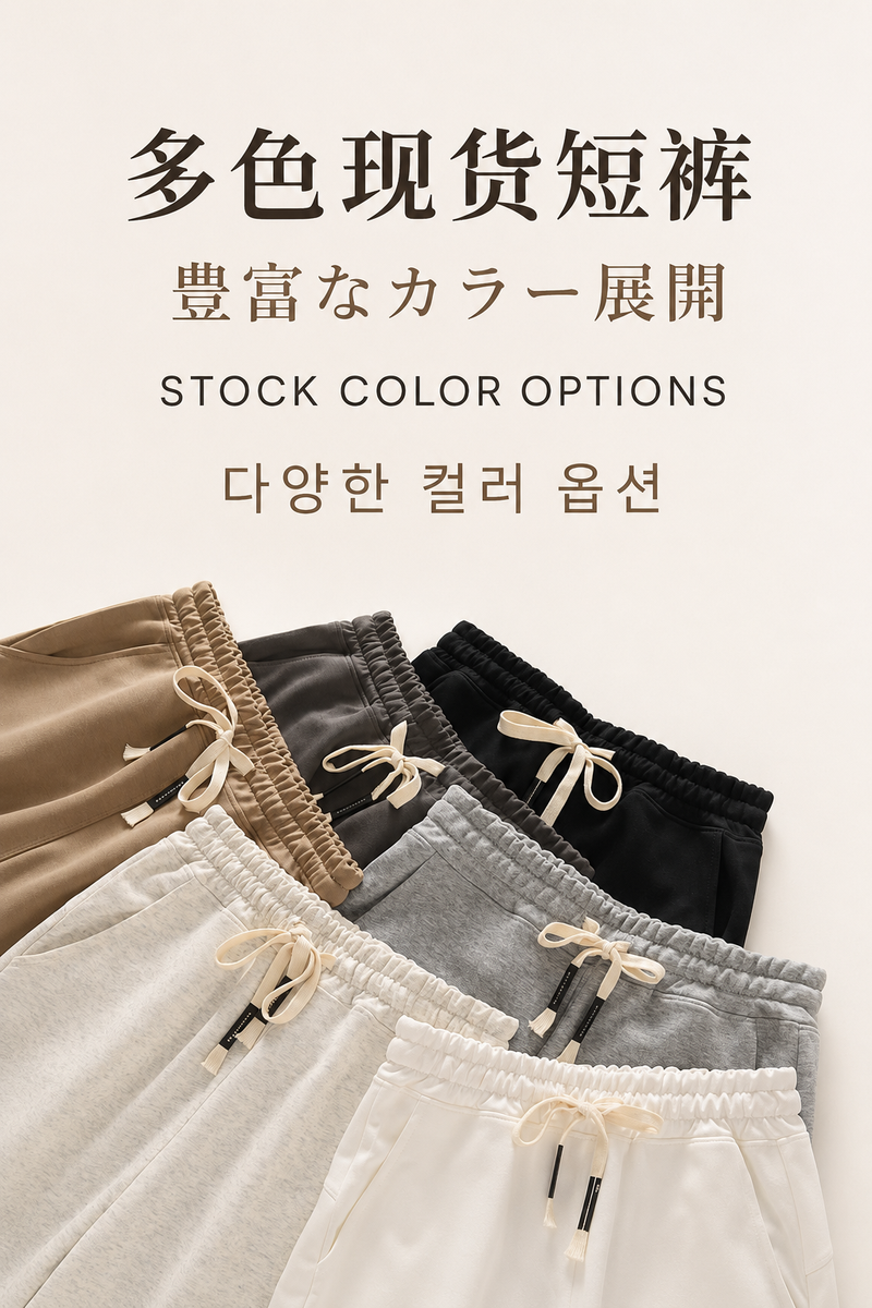 多色在庫ショーツ コットン東洋紡ショーツ多色在庫ポスター