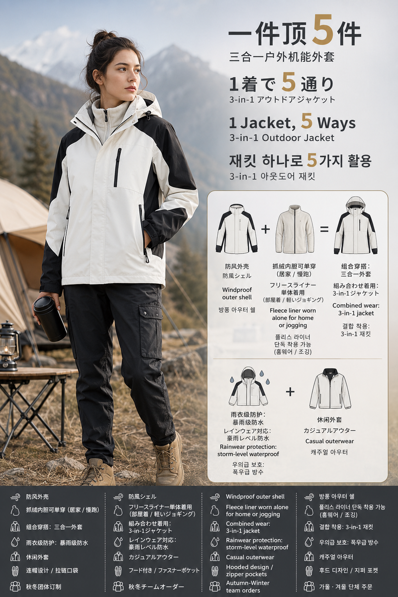 1着で多様な着方 SD-1818 3WAY構造ポスター