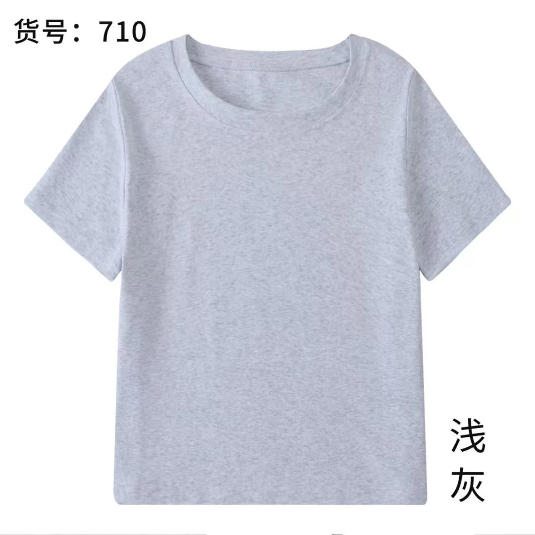 710 クルーネック半袖Tシャツ グレー 710 クルーネック半袖Tシャツ グレー